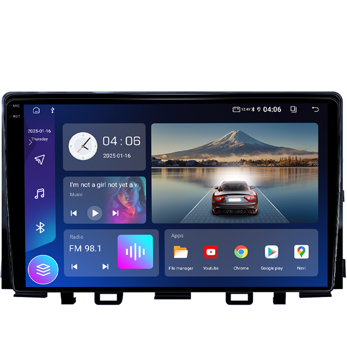 Navigatie dedicata KIA Rio 2017-2019, 4GB RAM 64GB ROM, Quad Core, Display 9" QLED 1K, Carplay&Android Auto, Android 14, Suport camere AHD - imagine 5