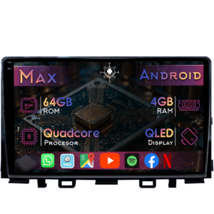 Navigatie dedicata KIA Rio 2017-2019, 4GB RAM 64GB ROM, Quad Core, Display 9" QLED 1K, Carplay&Android Auto, Android 14, Suport camere AHD - imagine 1