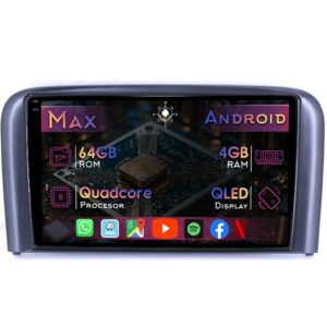 Navigatie dedicata Volvo S80 1 1998-2006, 4GB RAM 64GB ROM, Quad Core, Display 9" QLED 1K, Carplay&Android Auto, Android 14, Suport camere AHD - imagine 1