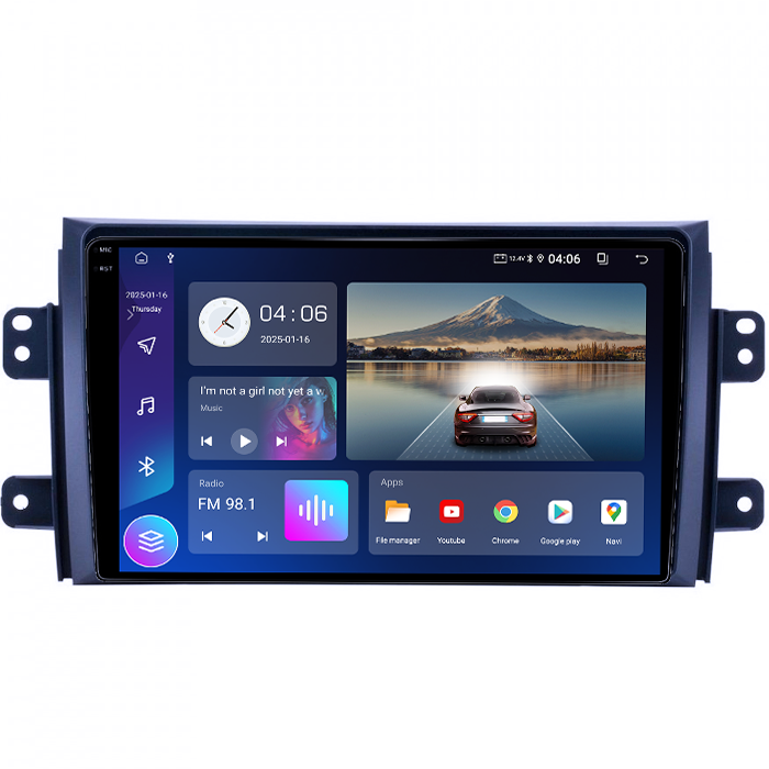 Navigatie dedicata Suzuki SX4 2006-2014, 4GB RAM 64GB ROM, Quad Core, Display 9" QLED 1K, Carplay&Android Auto, Android 14, Suport camere AHD - imagine 5