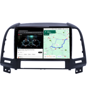 Navigatie dedicata Hyundai Santa Fe 2005-2012, 4GB RAM 64GB ROM, Quad Core, Display 9" QLED 1K, Carplay&Android Auto, Android 14, Suport camere AHD - imagine 3