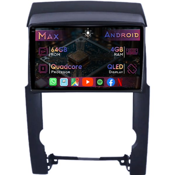 Navigatie dedicata KIA Sorento 2009-2012, 4GB RAM 64GB ROM, Quad Core, Display 10" QLED 1K, Carplay&Android Auto, Android 14, Suport camere AHD