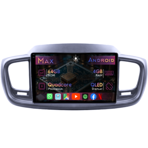 Navigatie dedicata KIA Sorento 2015-2020, 4GB RAM 64GB ROM, Quad Core, Display 10" QLED 1K, Carplay&Android Auto, Android 14, Suport camere AHD - imagine 1