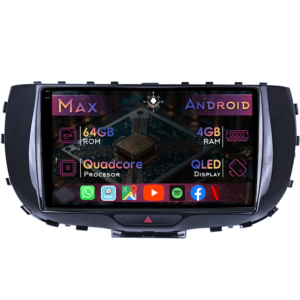 Navigatie dedicata Kia Soul 2019-2020, 4GB RAM 64GB ROM, Quad Core, Display 9" QLED 1K, Carplay&Android Auto, Android 14, Suport camere AHD - imagine 1