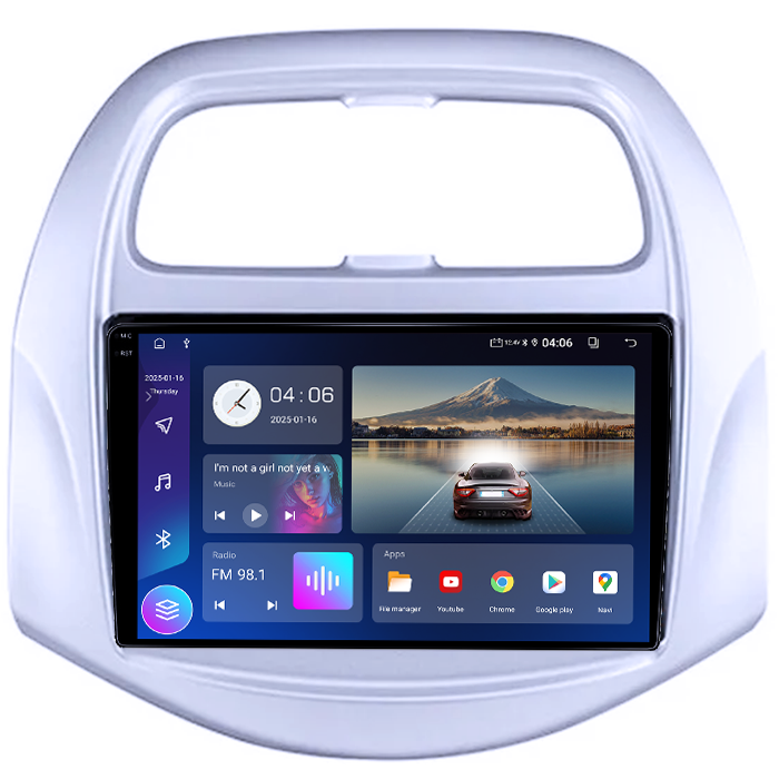 Navigatie dedicata Chevrolet Spark Beat 2018-2020, 4GB RAM 64GB ROM, Quad Core, Display 9" QLED 1K, Carplay&Android Auto, Android 14, Suport camere AHD - imagine 5