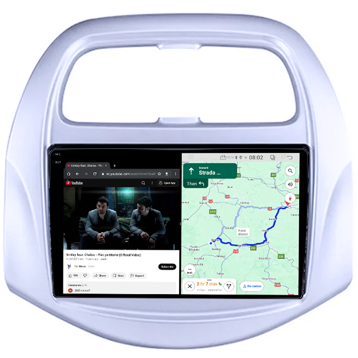 Navigatie dedicata Chevrolet Spark Beat 2018-2020, 4GB RAM 64GB ROM, Quad Core, Display 9" QLED 1K, Carplay&Android Auto, Android 14, Suport camere AHD - imagine 3