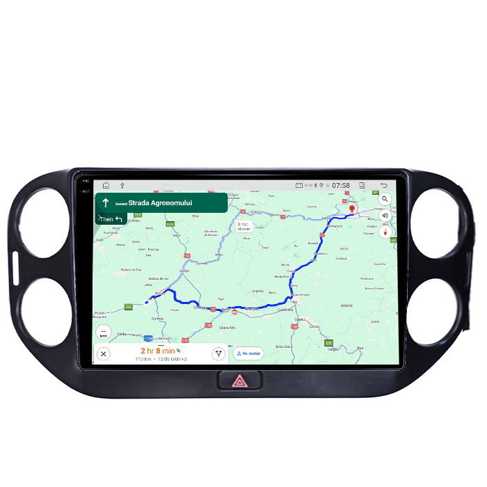Navigatie dedicata Volkswagen Tiguan 1 2007-2018, Neagra, 4GB RAM 64GB ROM, Quad Core, Display 9" QLED 1K, Carplay&Android Auto, Android 14, Suport camere AHD - imagine 3