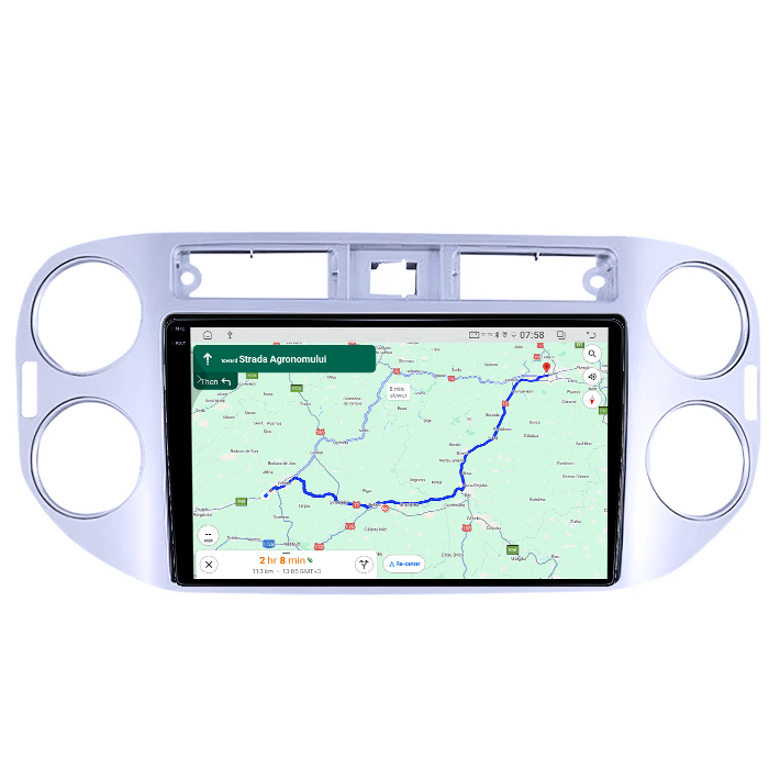 Navigatie dedicata Volkswagen Tiguan 1 2007-2018, Gri, 4GB RAM 64GB ROM, Quad Core, Display 9" QLED 1K, Carplay&Android Auto, Android 14, Suport camere AHD - imagine 2