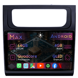 Navigatie dedicata Volkswagen Touran 2014, 4GB RAM 64GB ROM, Quad Core, Display 10" QLED 1K, Carplay&Android Auto, Android 14, Suport camere AHD - imagine 1