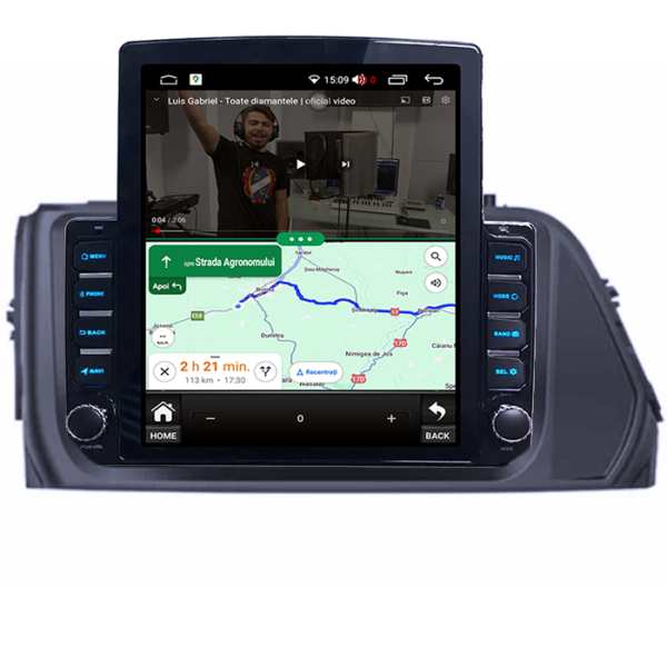 Navigatie dedicata Hyundai Verna 2017-2020 Tesla Style, 4GB RAM 64GB ROM, Quad Core, Display 9.7” QLED, Carplay&Android Auto, Android 13