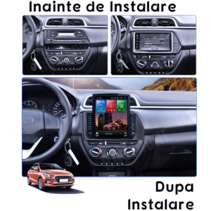Navigatie dedicata Hyundai Verna 2017-2020 Tesla Style, 4GB RAM 64GB ROM, Quad Core, Display 9.7” QLED, Carplay&Android Auto, Android 13 - imagine 2