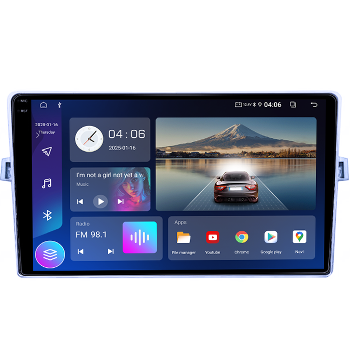 Navigatie dedicata Toyota Verso 2009-2018, 4GB RAM 64GB ROM, Quad Core, Display 9" QLED 1K, Carplay&Android Auto, Android 14 - imagine 5
