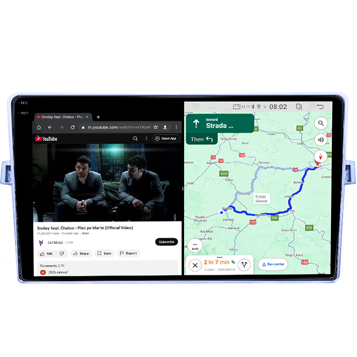 Navigatie dedicata Toyota Verso 2009-2018, 4GB RAM 64GB ROM, Quad Core, Display 9" QLED 1K, Carplay&Android Auto, Android 14 - imagine 3
