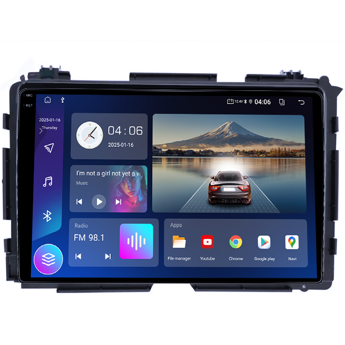 Navigatie dedicata Honda Vezel 2014, 4GB RAM 64GB ROM, Quad Core, Display 9" QLED 1K, Carplay&Android Auto, Android 14, Suport camere AHD - imagine 5