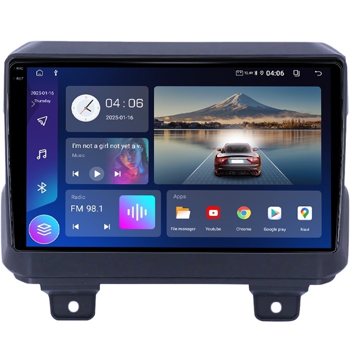 Navigatie dedicata Jeep Wrangler 2018-2019, 4GB RAM 64GB ROM, Quad Core, Display 9" QLED 1K, Carplay&Android Auto, Android 14, Suport camere AHD - imagine 5