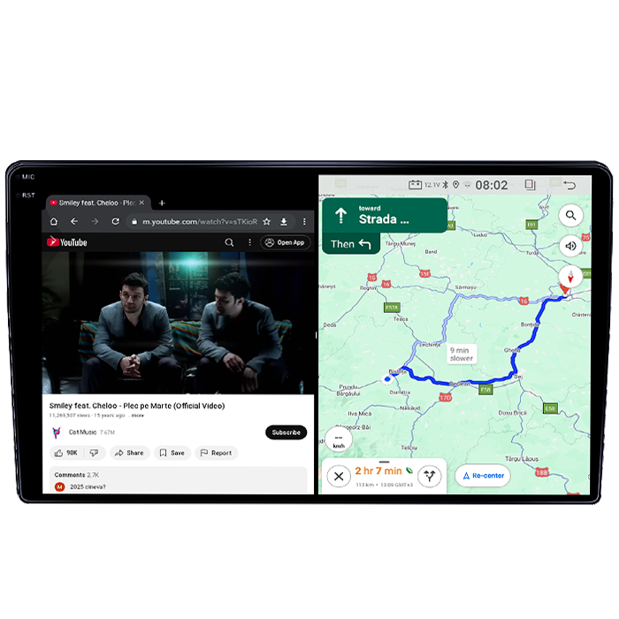 Navigatie dedicata Hyundai i40 2016, 4GB RAM 64GB ROM, Quad Core, Display 9" QLED 1K, Carplay&Android Auto, Android 14, Suport camere AHD - imagine 3
