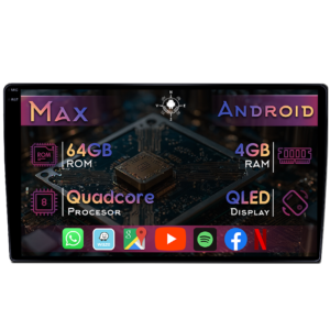 Navigatie dedicata Hyundai i40 2016, 4GB RAM 64GB ROM, Quad Core, Display 9" QLED 1K, Carplay&Android Auto, Android 14, Suport camere AHD - imagine 1