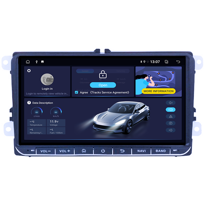 Navigatie dedicata Volkswagen, 2GB RAM 32GB ROM, Quad Core, Display 9" IPS, Carplay&Android Auto, Android 13, Suport camere AHD - imagine 4