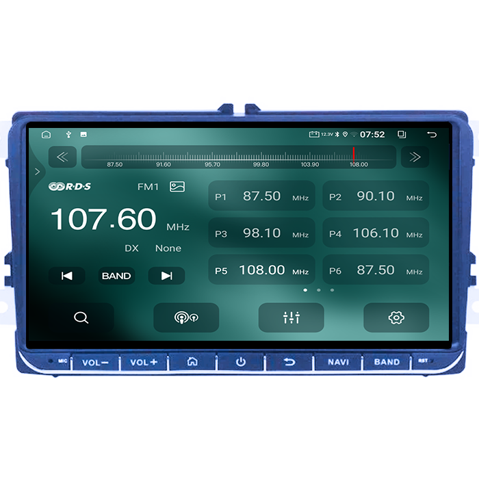 Navigatie dedicata Volkswagen, 2GB RAM 32GB ROM, Quad Core, Display 9" IPS, Carplay&Android Auto, Android 13, Suport camere AHD - imagine 3