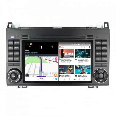 Navigatie dedicata Mercedes-Benz cu butoane, 2GB RAM 32GB ROM, Quad Core, Display 7" IPS Full HD, Carplay&Android Auto, Android 14, Suport camere AHD - imagine 3