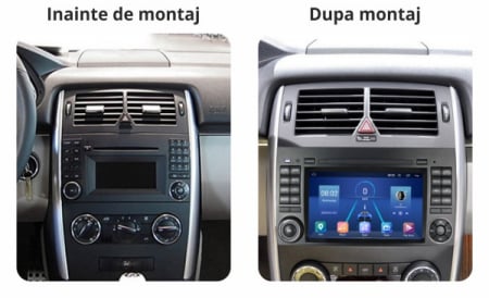 Navigatie dedicata Mercedes-Benz cu butoane, 2GB RAM 32GB ROM, Quad Core, Display 7" IPS Full HD, Carplay&Android Auto, Android 14, Suport camere AHD - imagine 2