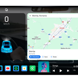 Navigatie universala, 4GB RAM 64GB ROM, Procesor SnapDragon Qualcomm Octacore 2.0GHz, Android 14, Rezolutie 2K, Display QLED 9", DSP, Carplay&Android Auto, SIM 4G - imagine 6