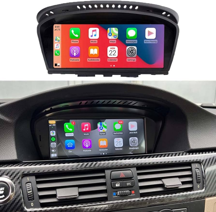 Navigatie dedicata BMW Seria 5 E60, CIC, Display IPS 1280*720 8.8 inch, Linux, Carplay&Android Auto, Suport camere spate - imagine 2