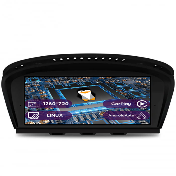 Navigatie dedicata BMW Seria 5 E60, CCC, Display IPS 1280*720 8.8 inch, Linux, Carplay&Android Auto, Suport camere spate