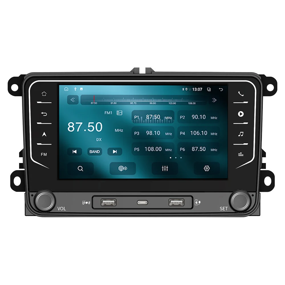 Navigatie dedicata Volkswagen, 4GB RAM 64GB ROM, Quadcore , Android 14, Display QLED 7", DSP, Carplay&Android Auto - imagine 4
