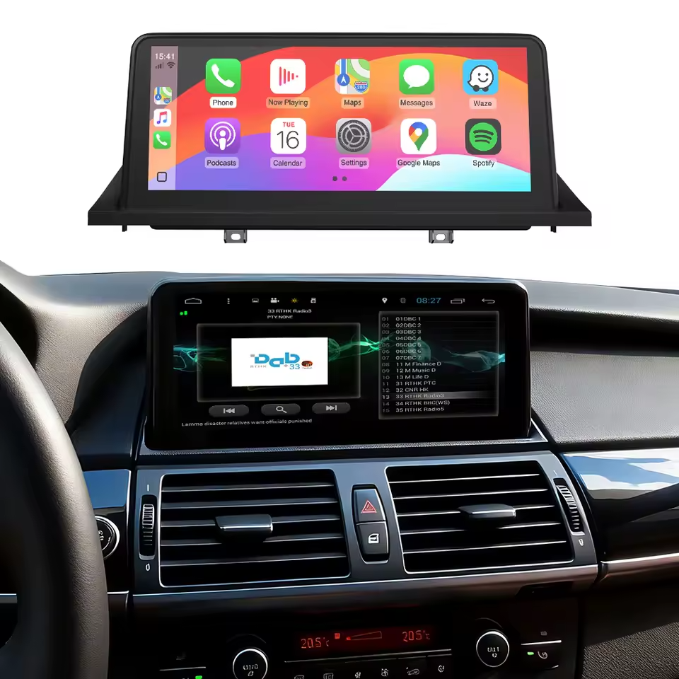 Navigatie dedicata BMW X5 E70/ X6 E71, CIC, Display IPS 1280*720 8.8 inch, Linux, Carplay&Android Auto, Suport camere spate - imagine 2