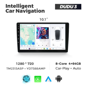 Navigatie Universala DUDU3 10" 4GB RAM, 64GB ROM, Octacore, Ecran HD, CarPlay&AndroidAuto, Android - imagine 1