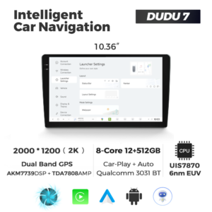 Navigatie Universala DUDU7 10" 12GB RAM, 512GB ROM, Octacore, Ecran 2K, CarPlay&AndroidAuto, Android - imagine 5