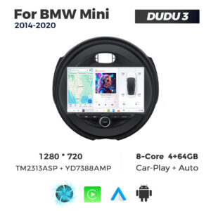 Navigatie Dedicata BMW MINI 2014-2020 DUDU3 9" 4GB RAM, 64GB ROM, Octacore, Ecran HD, CarPlay&AndroidAuto, Android - imagine 1
