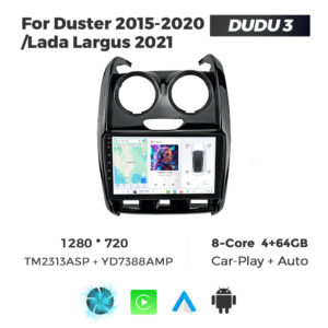 Navigatie Dedicata Renault Duster 2015-2020 DUDU3 9" 4GB RAM, 64GB ROM, Octacore, Ecran HD, CarPlay&AndroidAuto, Android - imagine 1