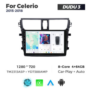 Navigatie Dedicata Suzuki Celerio 2015-2018 DUDU3 9" 4GB RAM, 64GB ROM, Octacore, Ecran HD, CarPlay&AndroidAuto, Android - imagine 1