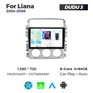 Navigatie Dedicata Suzuki Liana 2004-2008 DUDU3 9" 4GB RAM, 64GB ROM, Octacore, Ecran HD, CarPlay&AndroidAuto, Android - imagine 1