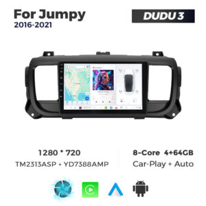 Navigatie Dedicata Citroen Jumpy 2016-2021 DUDU3 9" 4GB RAM, 64GB ROM, Octacore, Ecran HD, CarPlay&AndroidAuto, Android - imagine 1