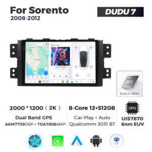 Navigatie Dedicata Kia Borrego Mohave 2008-2012 DUDU7 9" 12GB RAM, 512GB ROM, Octacore, Ecran 2K, CarPlay&AndroidAuto, Android - imagine 1
