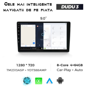 Navigatie Universala DUDU3 9" 4GB RAM, 64GB ROM, Octacore, Ecran HD, CarPlay&AndroidAuto, Android - imagine 2