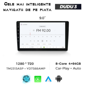 Navigatie Universala DUDU3 9" 4GB RAM, 64GB ROM, Octacore, Ecran HD, CarPlay&AndroidAuto, Android - imagine 4