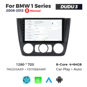 Navigatie Dedicata BMW Seria 1 2008-2012 DUDU3 9" 4GB RAM, 64GB ROM, Octacore, Ecran HD, CarPlay&AndroidAuto, Android, AC - imagine 2