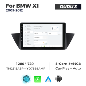 Navigatie Dedicata BMW X1 2009-2012 DUDU3 9" 4GB RAM, 64GB ROM, Octacore, Ecran HD, CarPlay&AndroidAuto, Android - imagine 2