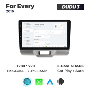 Navigatie Dedicata Suzuki Every 2016 DUDU3 9" 4GB RAM, 64GB ROM, Octacore, Ecran HD, CarPlay&AndroidAuto, Android - imagine 2