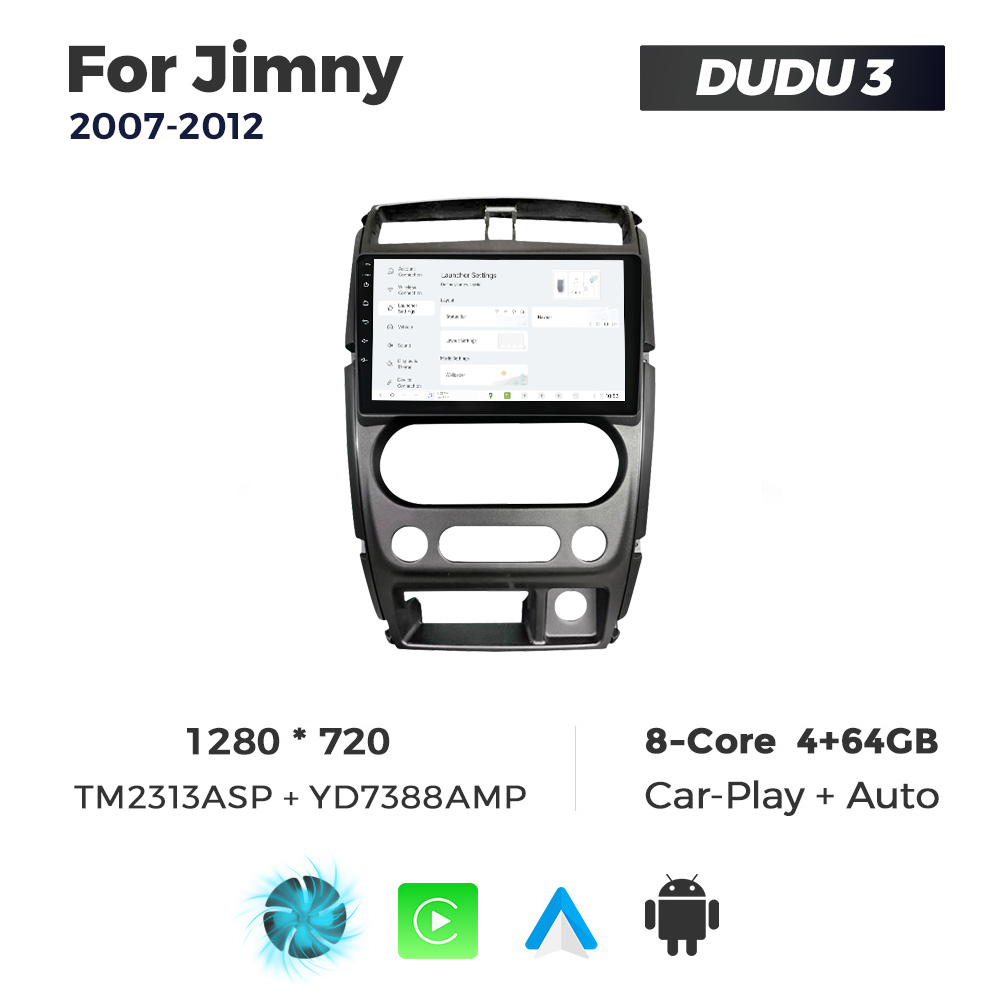 Navigatie Dedicata Suzuki Jimny 2007-2012 DUDU3 9" 4GB RAM, 64GB ROM, Octacore, Ecran HD, CarPlay&AndroidAuto, Android - imagine 2