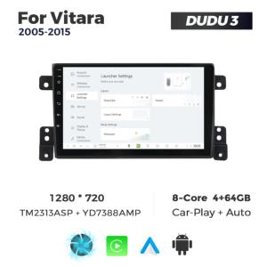 Navigatie Dedicata Suzuki Vitara 2005-2015 DUDU3 9" 4GB RAM, 64GB ROM, Octacore, Ecran HD, CarPlay&AndroidAuto, Android - imagine 2