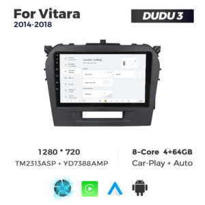 Navigatie Dedicata Suzuki Vitara 2014-2018 DUDU3 9" 4GB RAM, 64GB ROM, Octacore, Ecran HD, CarPlay&AndroidAuto, Android - imagine 2