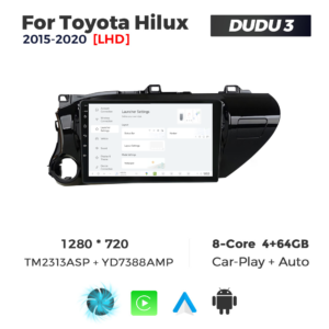 Navigatie Dedicata Toyota Hilux 2015-2020 DUDU3 9" 4GB RAM, 64GB ROM, Octacore, Ecran HD, CarPlay&AndroidAuto, Android - imagine 2