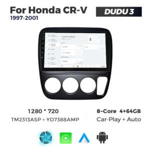 Navigatie Dedicata Honda CRV 1997-2001 DUDU3 9" 4GB RAM, 64GB ROM, Octacore, Ecran HD, CarPlay&AndroidAuto, Android - imagine 2