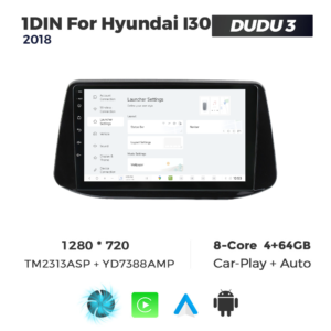 Navigatie Dedicata Hyundai I30 2018 DUDU3 9" 4GB RAM, 64GB ROM, Octacore, Ecran HD, CarPlay&AndroidAuto, Android - imagine 2