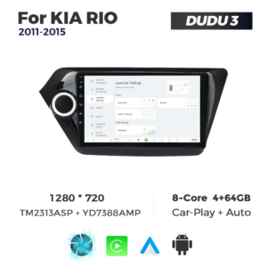 Navigatie Dedicata Kia Rio 2011-2015 DUDU3 9" 4GB RAM, 64GB ROM, Octacore, Ecran HD, CarPlay&AndroidAuto, Android - imagine 2